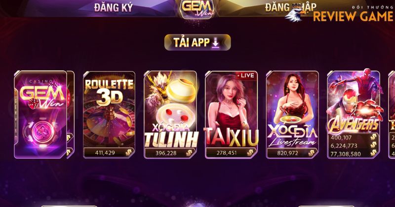 Game Livestream uy tín của Gemwin